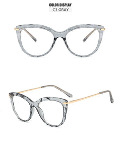 Oulylan Sexy Eyeglasses Frame Women Fashion Cat Eye Glasses Frames Transparent  Myopia Frame Female Optical Spectacles