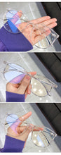 Load image into Gallery viewer, Anti Blue Light Glasses Blocking Filter Round Computer Glasses Men Women Super Light Frame Eyeglasses Pink Clear Spectacles