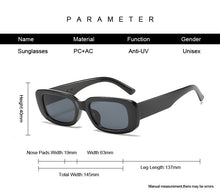 Load image into Gallery viewer, 2022 Square Sunglasses Women Luxury Brand Travel Small Rectangle Sun Glasses Female Vintage Retro Oculos Lunette De Soleil Femme