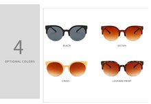 Carica l'immagine nel visualizzatore di Gallery, Occhiali da sole Cat Eye Donna Moda Donna Occhiali da sole vintage Donna Cerchio rotondo Sexy Retro Oculos De Sol Feminino UV400 punti 