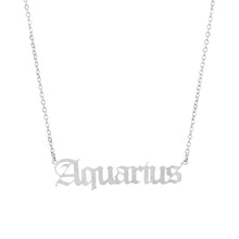 Carica l&#39;immagine nel visualizzatore di Gallery, 2020 New Constellation Zodiac Necklaces Jewelry for Women Antique Style Designed Letter Taurus Aries Necklaces Collier