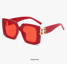 Load image into Gallery viewer, 2022 new European and beautiful brand sunglasses fashion men&#39;s square big frame sunglasses UV400 driving retro sunglasses