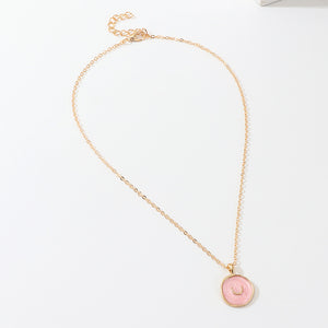 Simple Stars Moon Necklaces Fashion Europen Alloy Oil Drop Women Long Heart Round Golden Pendant Necklace Jewelry For Girls