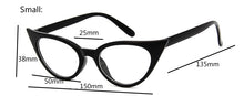 Carica l&#39;immagine nel visualizzatore di Gallery, Cat Eye Glasses Frame Women Brand Designer Optical Eyeglasses Ladies Fashion Retro Clear Glasses