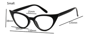 Cat Eye Glasses Frame Women Brand Designer Optical Eyeglasses Ladies Fashion Retro Clear Glasses