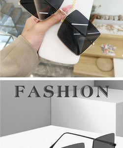 2022 Sunglasses Women Luxury Sun Glasses For Women Glasses Retro Brand Square Sunglasses Women Metal Half Frame Eyewear