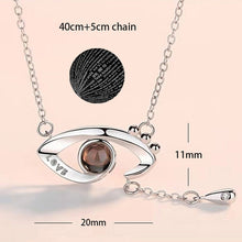 Load image into Gallery viewer, 100 Languages Love Necklace Heart Pendant Wedding Romantic I Love You Projection Necklace for Women Girl Friend Ladies Gifts