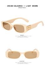 Load image into Gallery viewer, Cool B Logo Rectangle Sunglasses Women Fashion 2022 Brand Designer Color Gradient Lens Sun Glasses Party Beach Glasses UV400