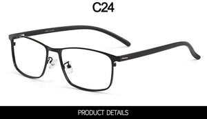 Business Men Titanium Alloy Full Rim Glasses Frame S61003 For Male's Prescription Spectacles Eyewear With Flexible Temples Legs