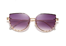 Load image into Gallery viewer, Oulylan Cutting Lens Sunglasses Women Brand Designer Gradient Shades Sun Glasses Ladies Vintage Metal Blue Pink Eyeglasses UV400