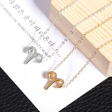 Carica l&#39;immagine nel visualizzatore di Gallery, Men Women 12 Horoscope Zodiac Sign Gold Pendant Necklace Aries Leo 12 Constellations Jewelry Kids Christmas Gifts 19NOV91