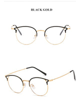 Load image into Gallery viewer, Finished Myopia Glasses Women Sexy Cat Eye Eyeglasses Metal Nearsighted Prescription Diopter -1.0 2.0 2.5 3.0 3.5 to 6.0