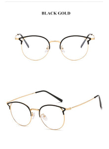 Finished Myopia Glasses Women Sexy Cat Eye Eyeglasses Metal Nearsighted Prescription Diopter -1.0 2.0 2.5 3.0 3.5 to 6.0