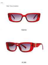 Load image into Gallery viewer, Retro Small Rectangle Sunglasses Candy Colors Gradient Sun Glasses Shades UV400