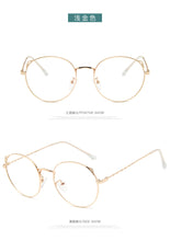Load image into Gallery viewer, Retro Cat Ear Glasses Frame Fashion Ladies Glasses Round Glasses Korean Glasses Frames Ladies Decorative Glasses