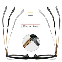 Load image into Gallery viewer, TR90 Comfortable Cat Eye Eyeglasses Frame Women  Vintage Spring Hinge Optical Frame
