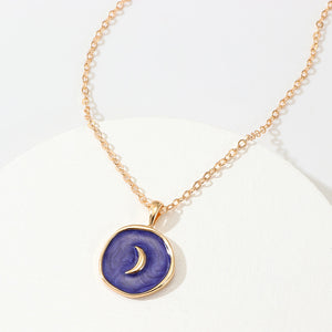 New Arrive Necklace For Women Brinco Heart Moon Star Lightning Oil Drip Fashion Jewelry Accessories Necklace