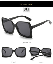 Load image into Gallery viewer, Fashion Oversized Women Sunglasses Brand Designer Plastic Female Big Frame Gradient Sun Glasses UV400 gafas de sol mujer