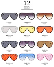 Carica l'immagine nel visualizzatore di Gallery, nuovo arrivo 2022 occhiali da sole futuristici da donna grandi occhiali da sole ovali moda ff logo occhiali da sole oversize festival oculos de sol feminino