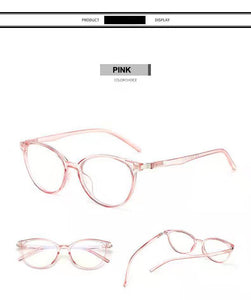 Protect Eyesight Anti Blue Light Glasses Frame Ladies Look At Phone Eyewear Blocking Glare Computer Glasses Women Cat eye