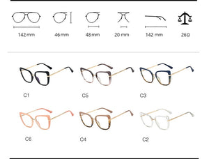 48262 Cat Eye TR90 Montature per occhiali anti blu Occhiali da donna per computer moda ottica 