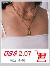 Carica l&#39;immagine nel visualizzatore di Gallery, Punk Unique Imitation Pearl Chain Necklace for Women Wedding Steampunk 2020 Gothic Twisted Chunky Thick Choker Necklace Jewelry