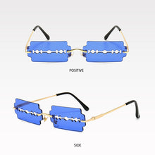 Load image into Gallery viewer, New Frameless Personality Hollow Blade Woman Sunglasses Retro Unique Hollow Funny Sunglasses Party Catwalk Men Sun Glasses