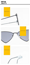 Load image into Gallery viewer, Small Triangle Cat Eye Sunglasses Women Vintage  Sun Glasses Female Ladies Cateyes Sunglass 2022 Retro Glasses