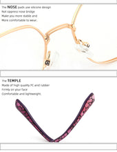 Carica l&#39;immagine nel visualizzatore di Gallery, Square Women&#39;s Prescription Glasses Frame For Women Eyewear Female Fake Eyeglasses Without Diopter Metal Vintage Fashion 2022