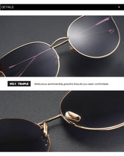 Load image into Gallery viewer, Vintage Cat Eye Sunglasses Shades For Women Trendy Retro Sun Glasses Women Mirror Eyewear Metal Frame UV400 Oculos