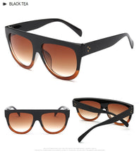 Load image into Gallery viewer, Oversized Women Sunglasses 2022 Shield Shape Luxy Design Big Frame Rivet Shades Sun glasses Woman UV400 sunglass zonnebril dames