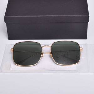 High Quality Luxury Brand Design Stellaire Sunglasses Metal Square Frames Nylon UV400 Lens Sunglasses Women Men With Case