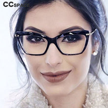 Load image into Gallery viewer, Women Fashion Diamond style frame Square Glasses Frames Optical Computer Glasses