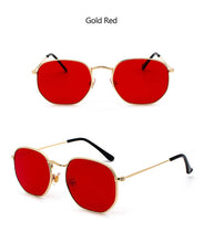 Load image into Gallery viewer, Hexagon Men Women Sunglasses Square Polygon Sun Glasses Brand Designer Retro Shades Metal Frame Eyewear TOP UV400 de sol hombre