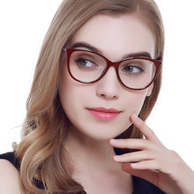 Load image into Gallery viewer, Protect Eyesight Anti Blue Light Glasses Frame Ladies Look At Phone Eyewear Blocking Glare Computer Glasses Women Cat eye