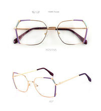 Carica l&#39;immagine nel visualizzatore di Gallery, Square Women&#39;s Prescription Glasses Frame For Women Eyewear Female Fake Eyeglasses Without Diopter Metal Vintage Fashion 2022