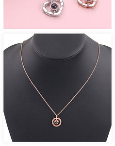 I Love You Necklace 100 Languages Heart Love Necklace Love Memory Projection Pendant Necklace for Women Gifts for Mother's Day
