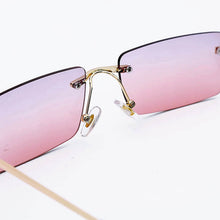 Load image into Gallery viewer, Rectangle Ladies Sunglasses Women 2022 Rimless Square Polarized Sun Glasses For Ladies Zonnebril Dames Vrouwen Bril