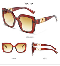 Load image into Gallery viewer, 2022 New Fashion Oversized  Sunglasses Women Luxury Brand Designer Big Frame Gradient Square Sun Glasses For Female UV400