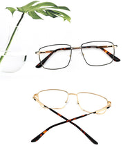 Load image into Gallery viewer, Retro Square Optical Men Prescription Eyewear Without Diopter Spectacle Frames Women‘s Vintage Glasses Stylish Eyeglass Metal