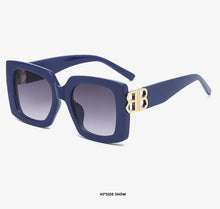 Load image into Gallery viewer, 2022 new European and beautiful brand sunglasses fashion men&#39;s square big frame sunglasses UV400 driving retro sunglasses