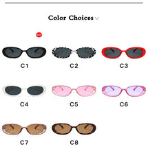 Load image into Gallery viewer, LongKeeper 2022 Small Oval Sunglasses Women Men Retro Vintage  Sun Glasses Ladies Black White Pink Clear Shades for Female 90s
