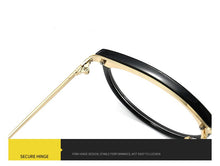 Load image into Gallery viewer, Transparent Eyeglasses Frames Women Retro Cat Eye Glasses Myopia Frame Vintage Fake Eyeglass Metal Optical Spectacles