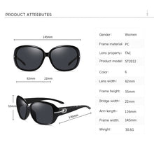 Load image into Gallery viewer, 2022 New Sunglasses Female Polarized Sun glasses 2012 Diamond Fashion Classic Big Frame Glasses Women Vintage oculos de sol