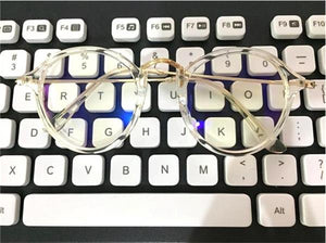 Round Glasses Frame Blue Light Glasses For Women Luxury Transparent Eyeglasses Computer Eyeglasses Frames Optical Clear