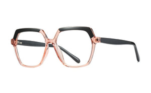 Plastic Titanium Glasses Frames Polygon Anti Blue Men Women Optical Fashion Computer Glasses