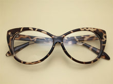 Load image into Gallery viewer, Cat Eye Optical Frames vintage eyeglasses Transparent Computer Glasses Fashion Brand Woman Leopard Spectacles Clear Lens Glasses