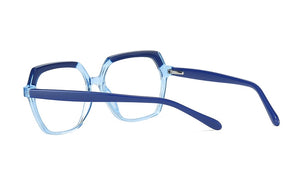 Plastic Titanium Glasses Frames Polygon Anti Blue Men Women Optical Fashion Computer Glasses