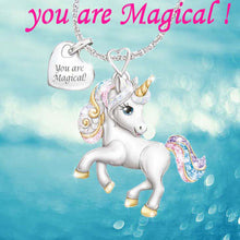 Load image into Gallery viewer, Cute Rainbow Unicorn Necklace Fashion Cartoon Animal Necklaces for Kids Children Heart Statement Jewelry Gifts 2020 New