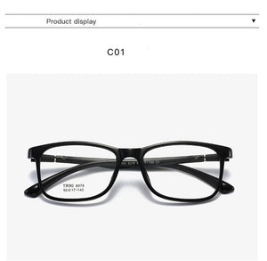 Transparent Jelly Color Square Computer Glasses Frame Ultralight TR90 Clear Mirror Literary Prescription Eyeglasses Women Men
